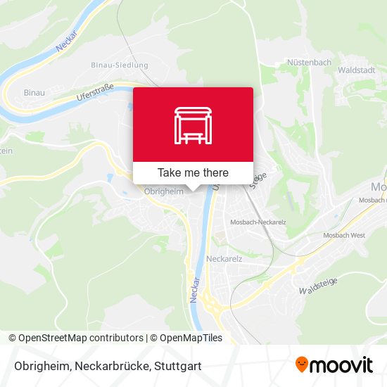 Obrigheim, Neckarbrücke map