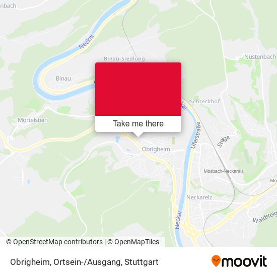 Obrigheim, Ortsein-/Ausgang map