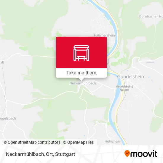 Карта Neckarmühlbach, Ort