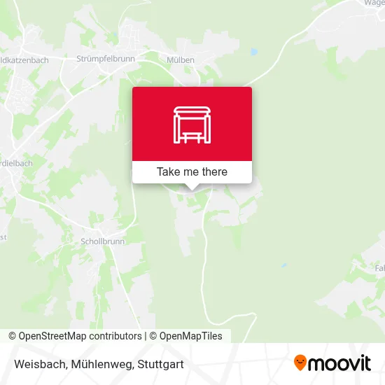 Weisbach, Mühlenweg map