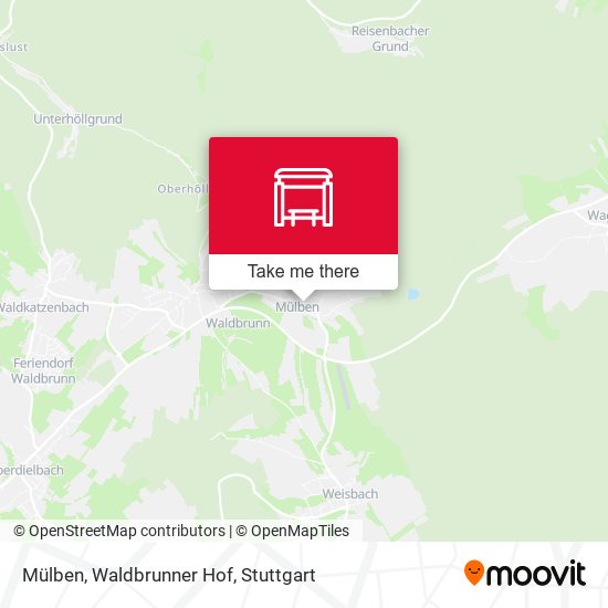 Mülben, Waldbrunner Hof map