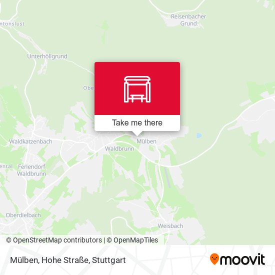 Mülben, Hohe Straße map