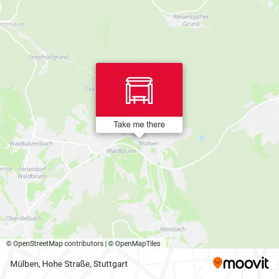 Карта Mülben, Hohe Straße