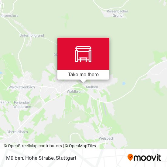 Карта Mülben, Hohe Straße