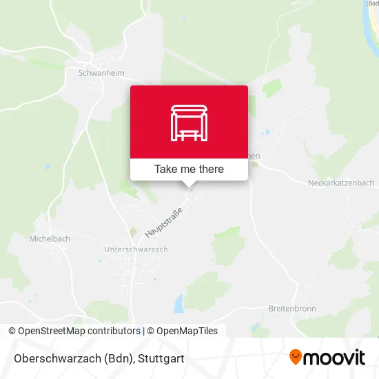 Карта Oberschwarzach (Bdn)