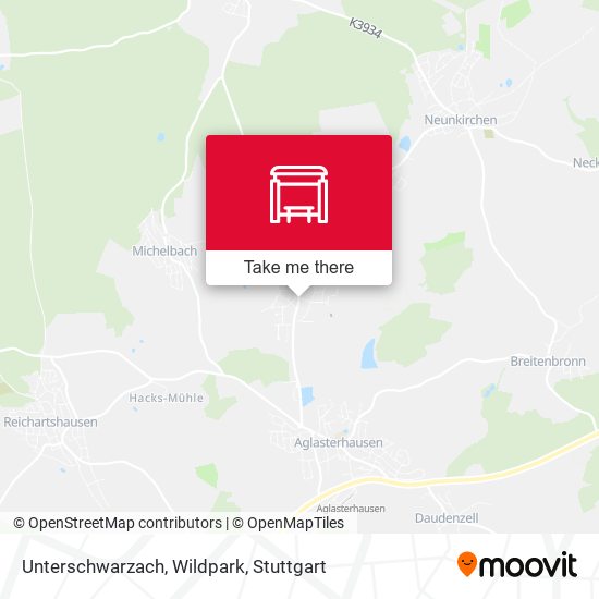 Unterschwarzach, Wildpark map