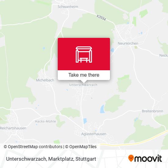 Unterschwarzach, Marktplatz map