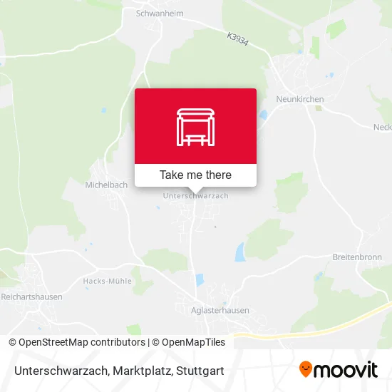 Unterschwarzach, Marktplatz map