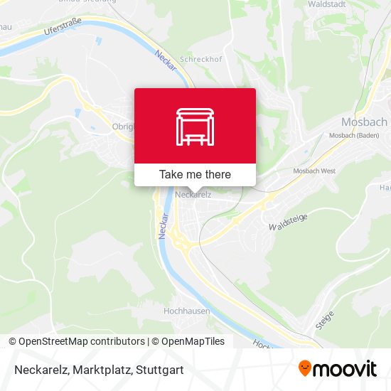 Карта Neckarelz, Marktplatz