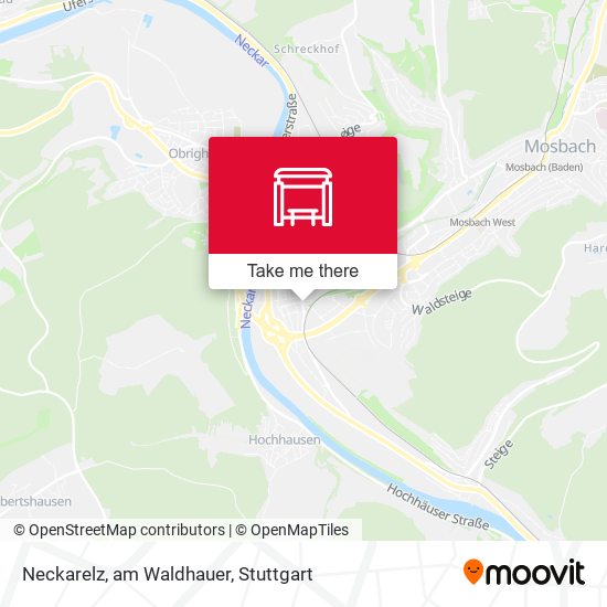 Neckarelz, am Waldhauer map