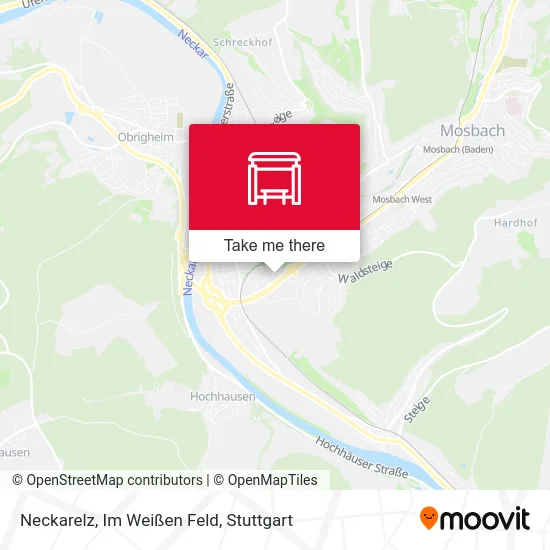 Карта Neckarelz, Im Weißen Feld