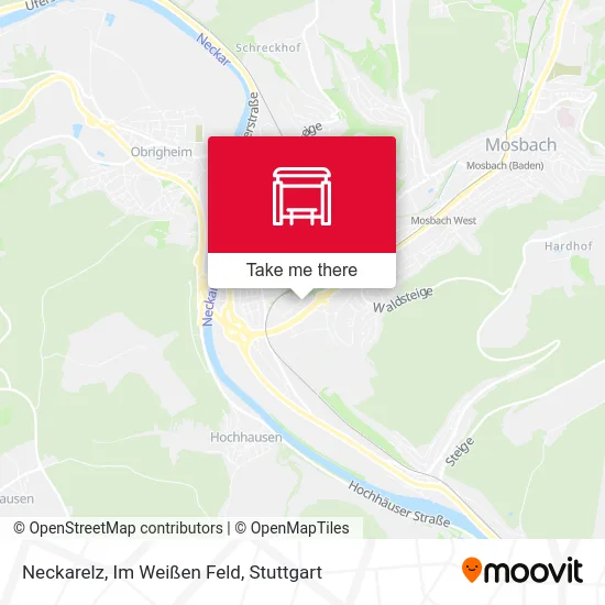 Карта Neckarelz, Im Weißen Feld