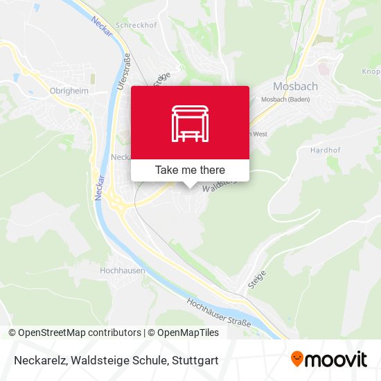 Neckarelz, Waldsteige Schule map