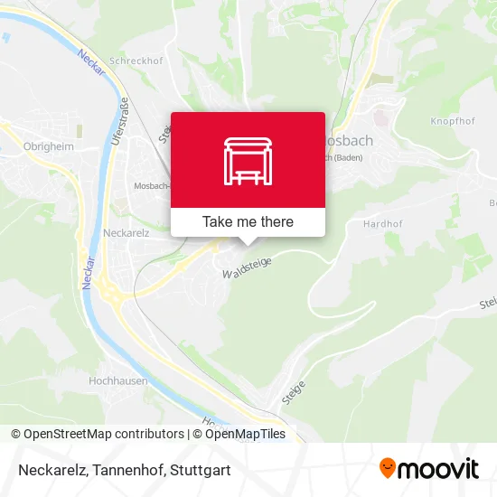 Карта Neckarelz, Tannenhof