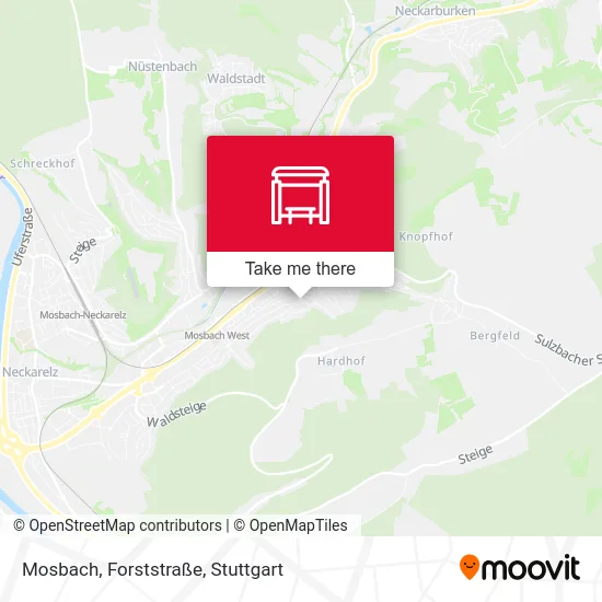 Mosbach, Forststraße map