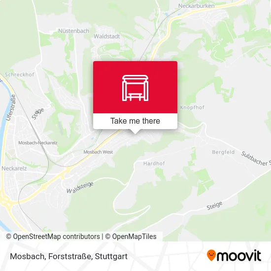 Mosbach, Forststraße map