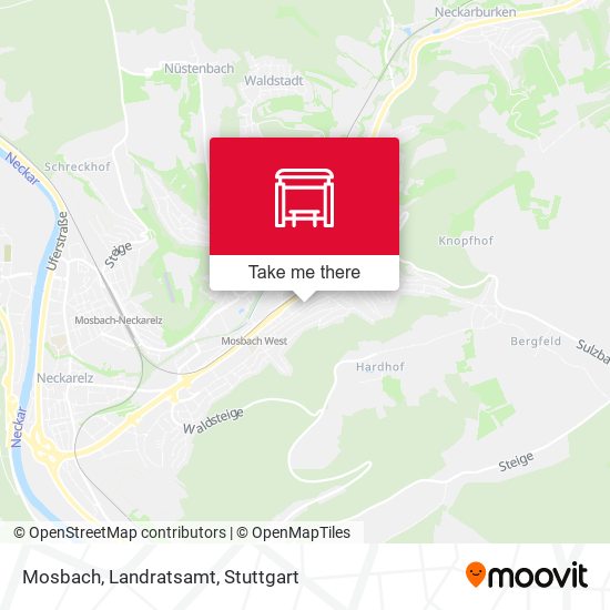 Карта Mosbach, Landratsamt