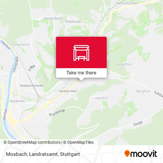 Карта Mosbach, Landratsamt