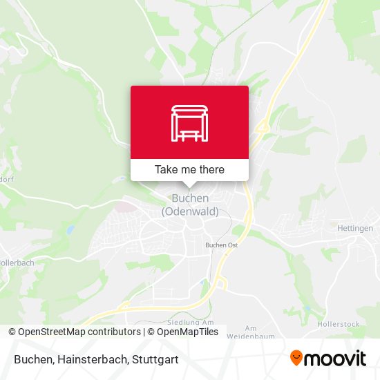 Buchen, Hainsterbach map
