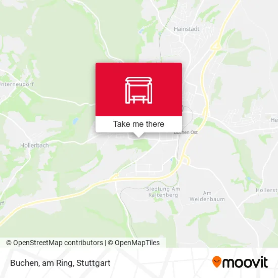 Карта Buchen, am Ring