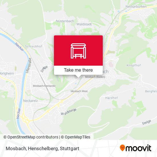 Mosbach, Henschelberg map