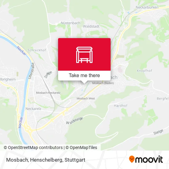 Карта Mosbach, Henschelberg