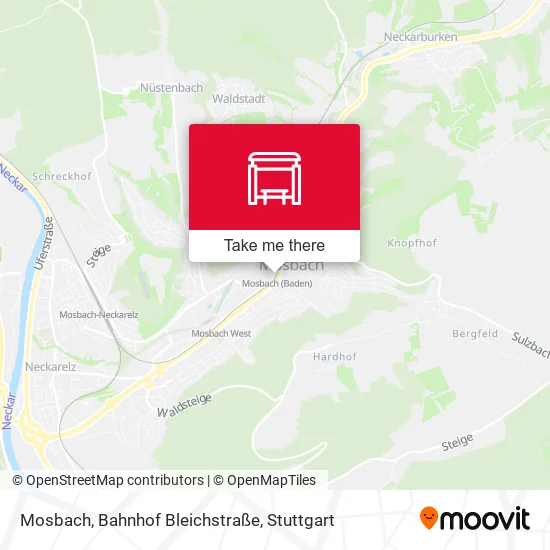 Карта Mosbach, Bahnhof Bleichstraße