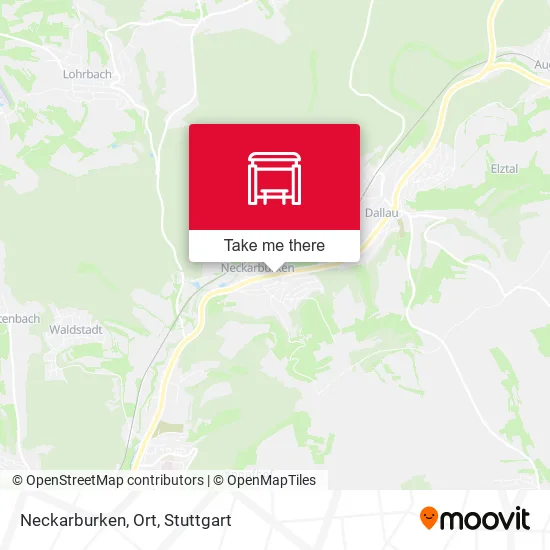 Карта Neckarburken, Ort