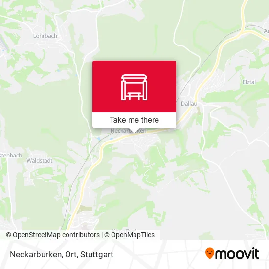Карта Neckarburken, Ort