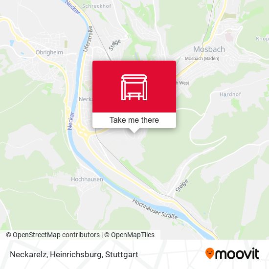 Карта Neckarelz, Heinrichsburg