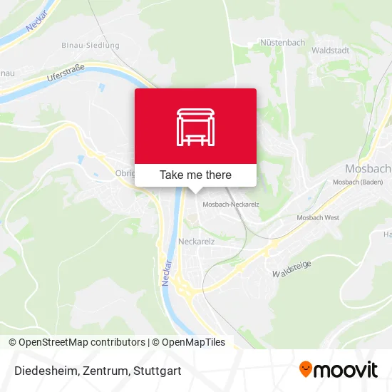 Карта Diedesheim, Zentrum