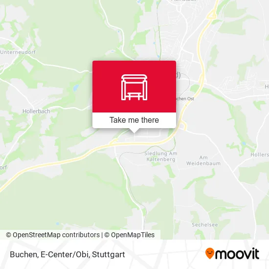 Карта Buchen, E-Center/Obi