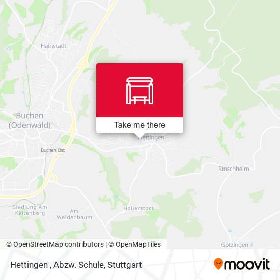 Hettingen , Abzw. Schule map