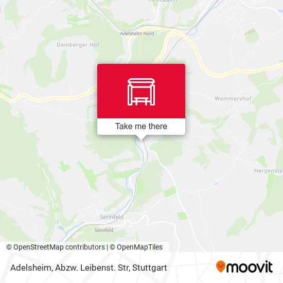 Карта Adelsheim, Abzw. Leibenst. Str