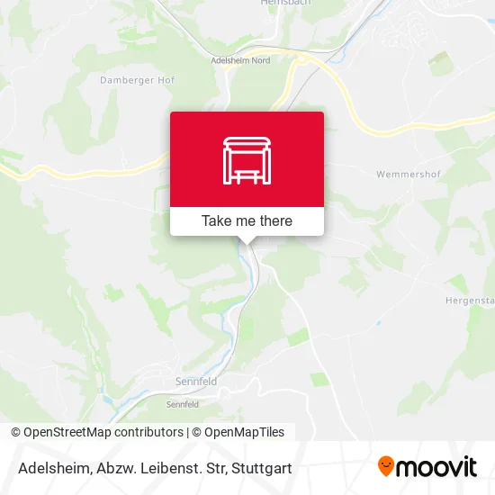 Карта Adelsheim, Abzw. Leibenst. Str