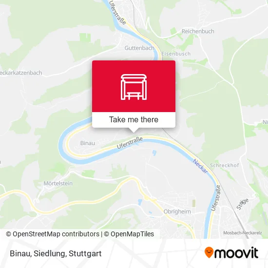 Карта Binau, Siedlung