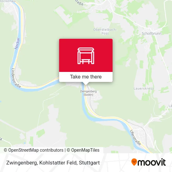 Карта Zwingenberg, Kohlstatter Feld