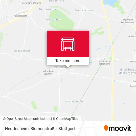 Карта Heddesheim, Blumenstraße