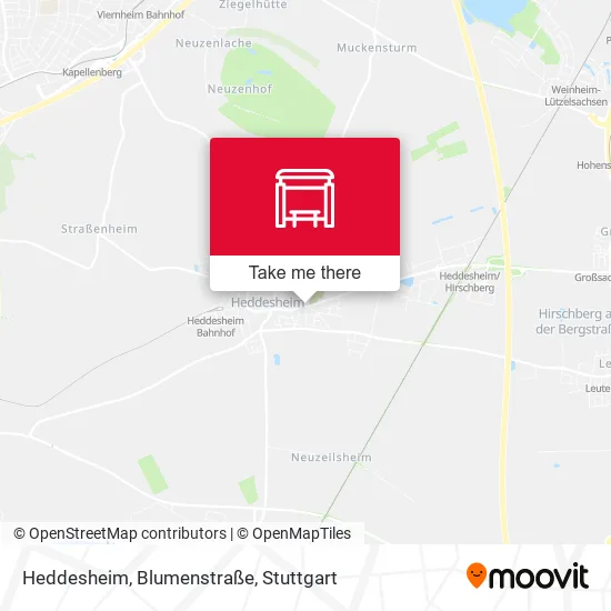 Карта Heddesheim, Blumenstraße
