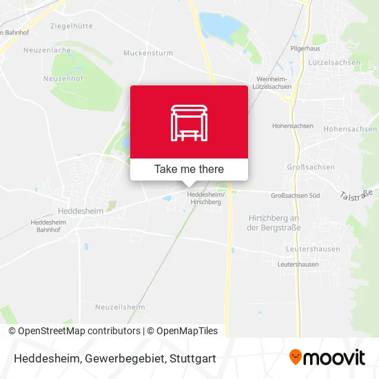 Карта Heddesheim, Gewerbegebiet