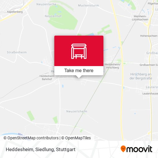Карта Heddesheim, Siedlung