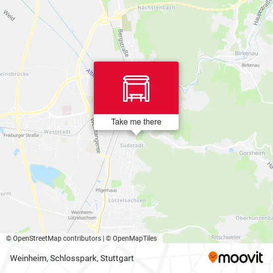 Карта Weinheim, Schlosspark