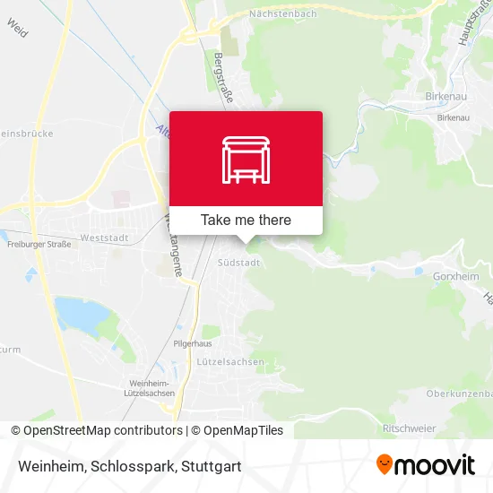 Карта Weinheim, Schlosspark