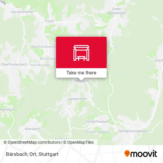 Карта Bärsbach, Ort