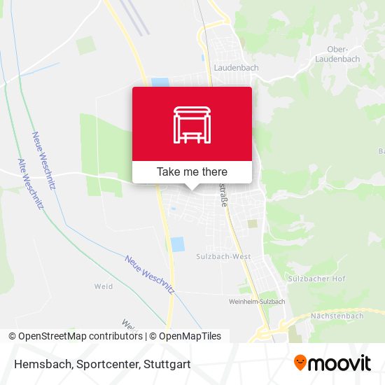 Hemsbach, Sportcenter map