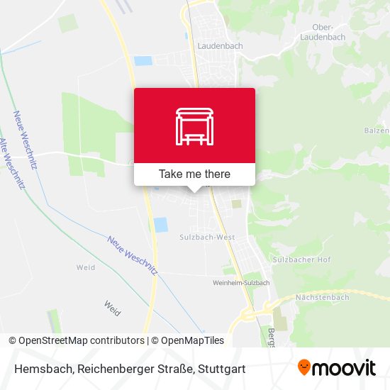 Hemsbach, Reichenberger Straße map