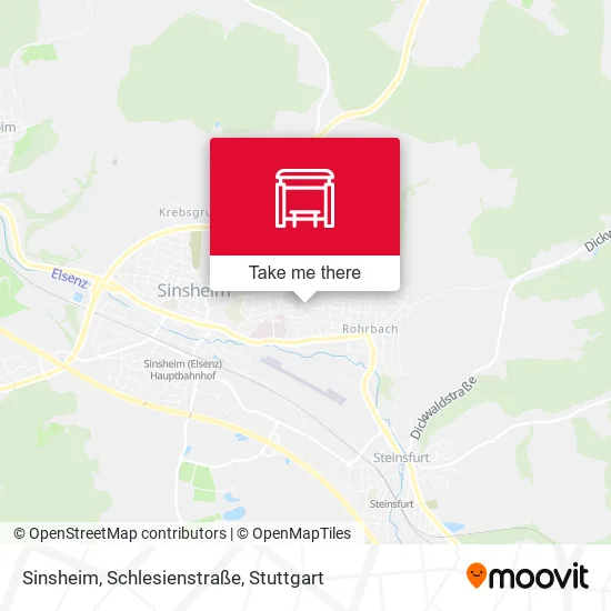 Карта Sinsheim, Schlesienstraße