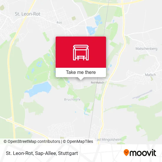 St. Leon-Rot, Sap-Allee map