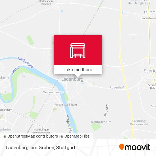 Карта Ladenburg, am Graben
