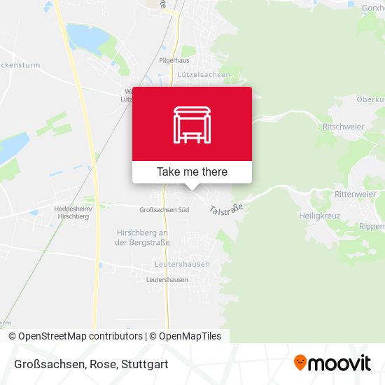 Großsachsen, Rose map